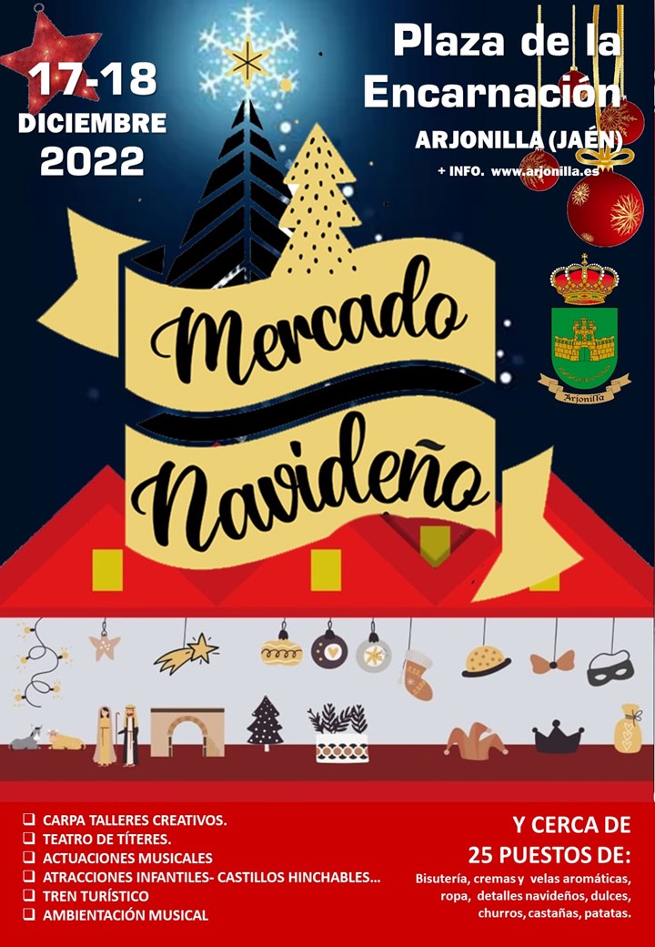 Cartel Mercado Navideño Arjonilla